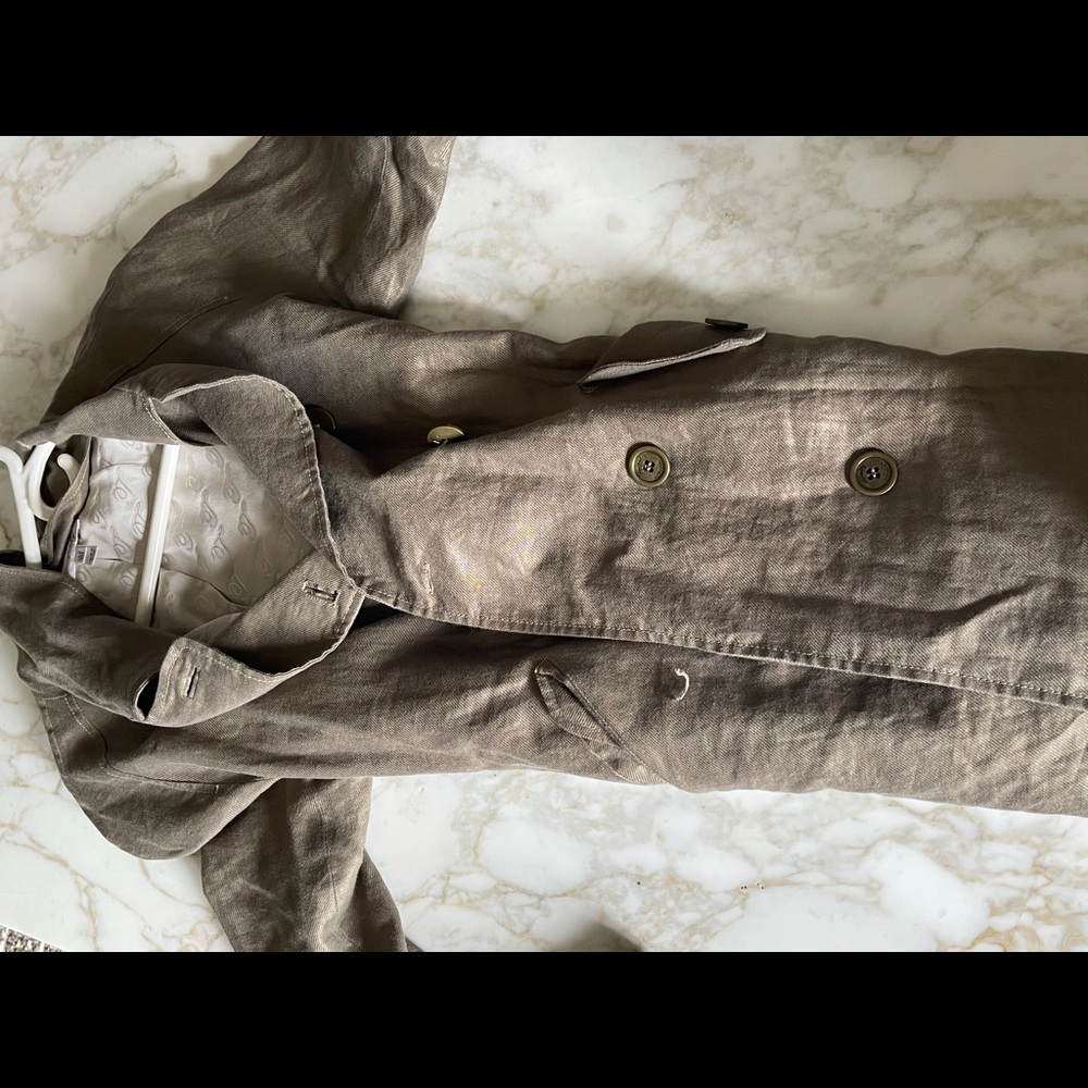 Temperley London trench coat.. 100 percent linen